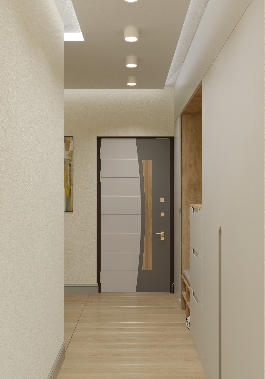 Обложка проекта: Гостиная-прихожая. Анапа, ул. Шевченко