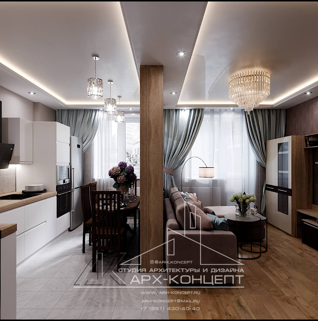 Интерьер 3-комнатной квартиры