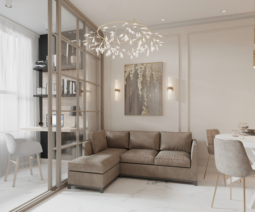 Обложка проекта: Дизайн-проект квартиры общ.площадью 62,8 кв.м.