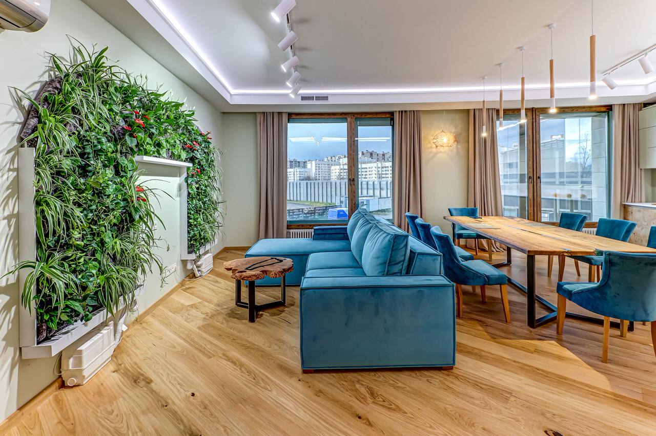 Реализация гостиной в современном стиле