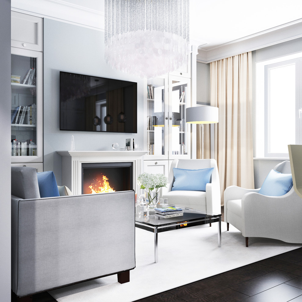 Апартаменты (86 квм) в стиле арт-деко с элементами скандинавского стиля