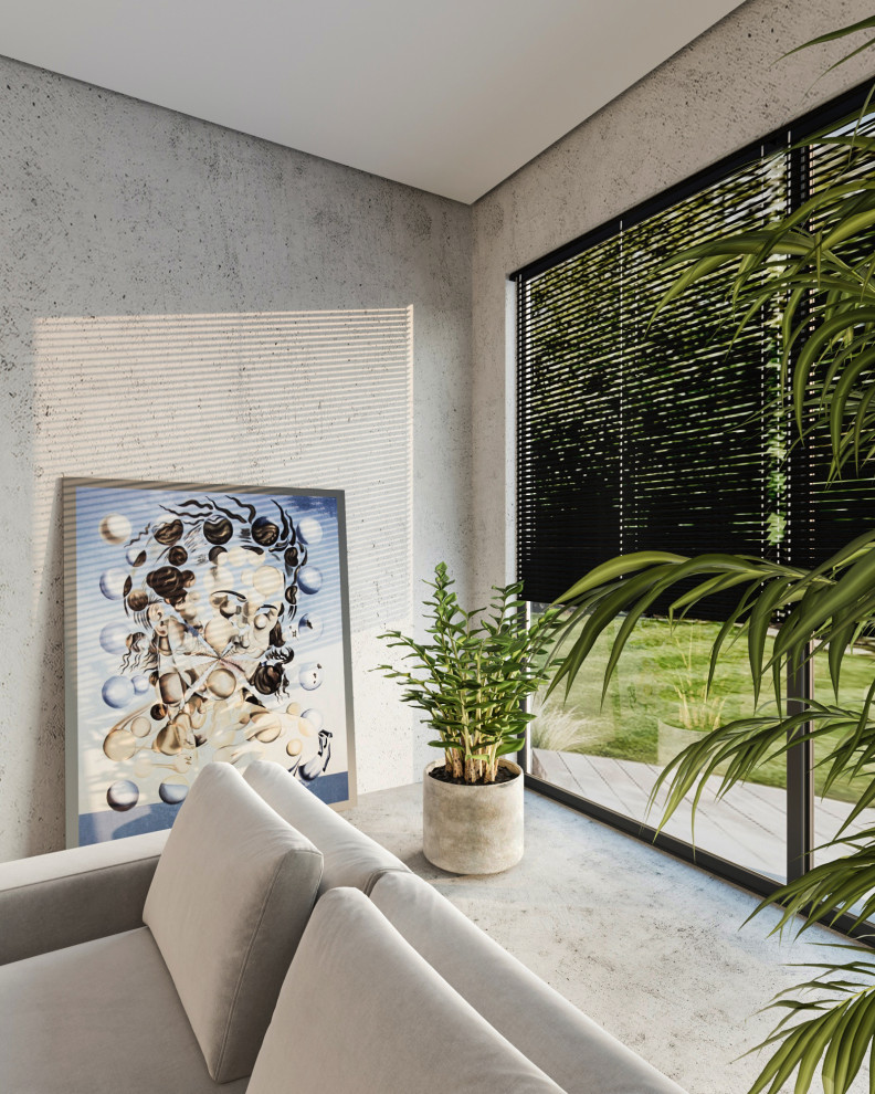 3д-визуализация интерьера гостиной