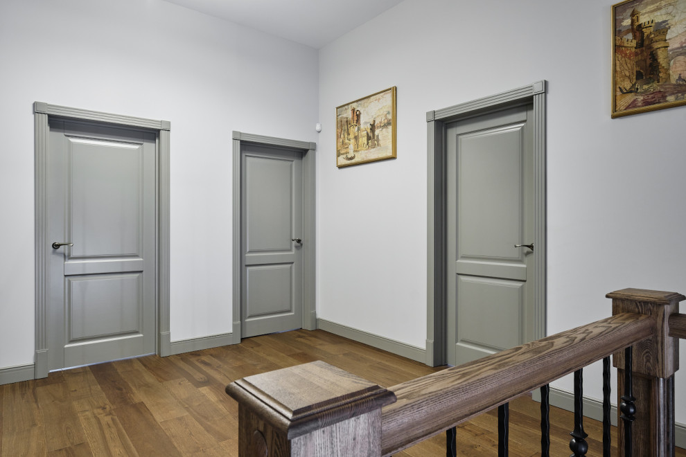 Кантри Ral 7030 в интерьере дома