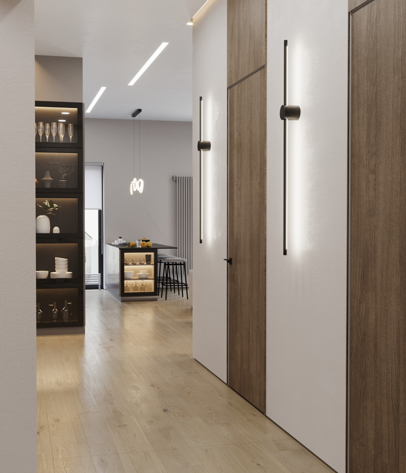 Квартира в серых тонах