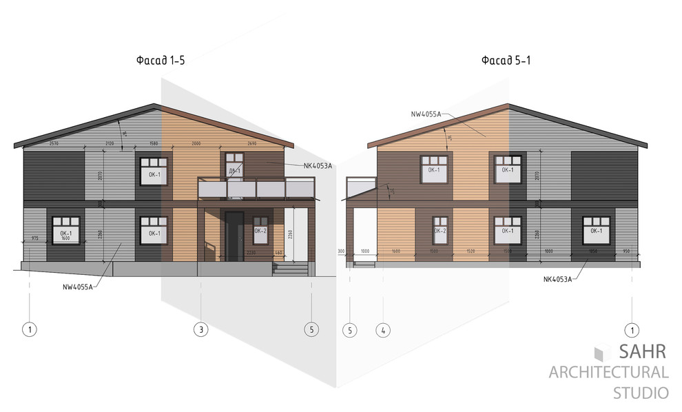 Индивидуальный  жилой дом, реконструкция фасадов.