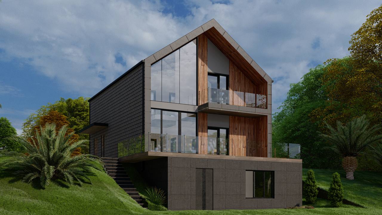 Обложка проекта: Стиль барнхаус– дом (S 188 м2 )