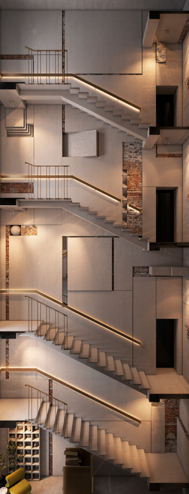 Лестница в апарт-отеле