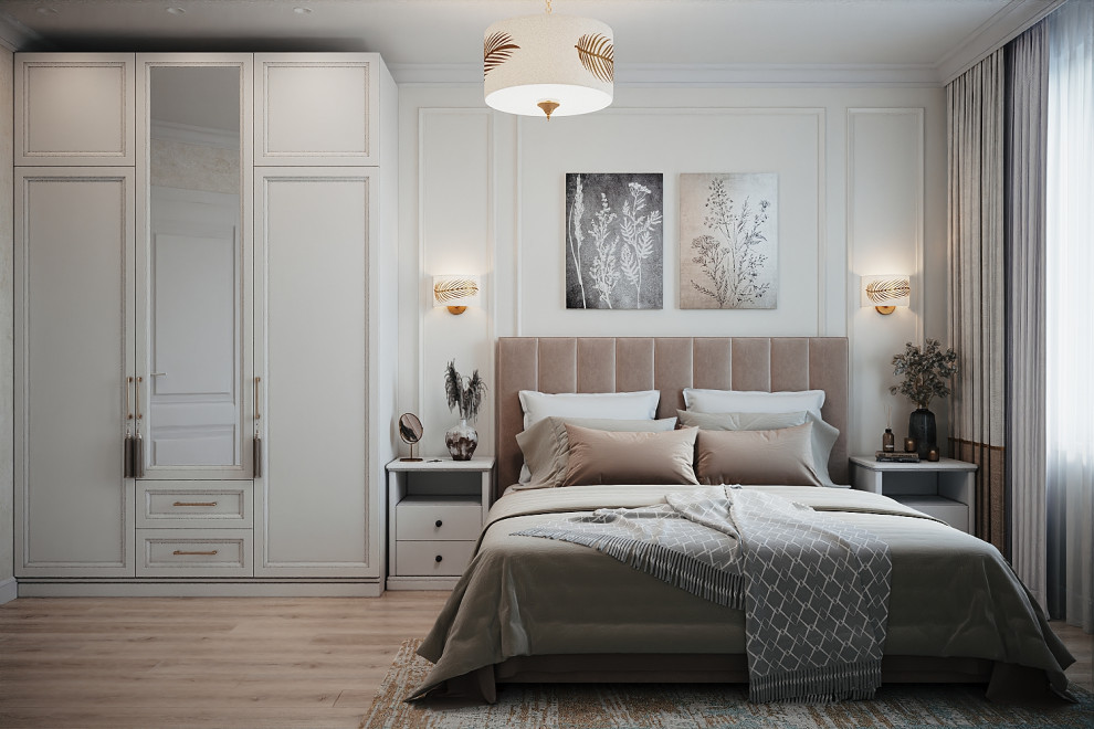 Обложка проекта: Спальня в стиле неоклассика