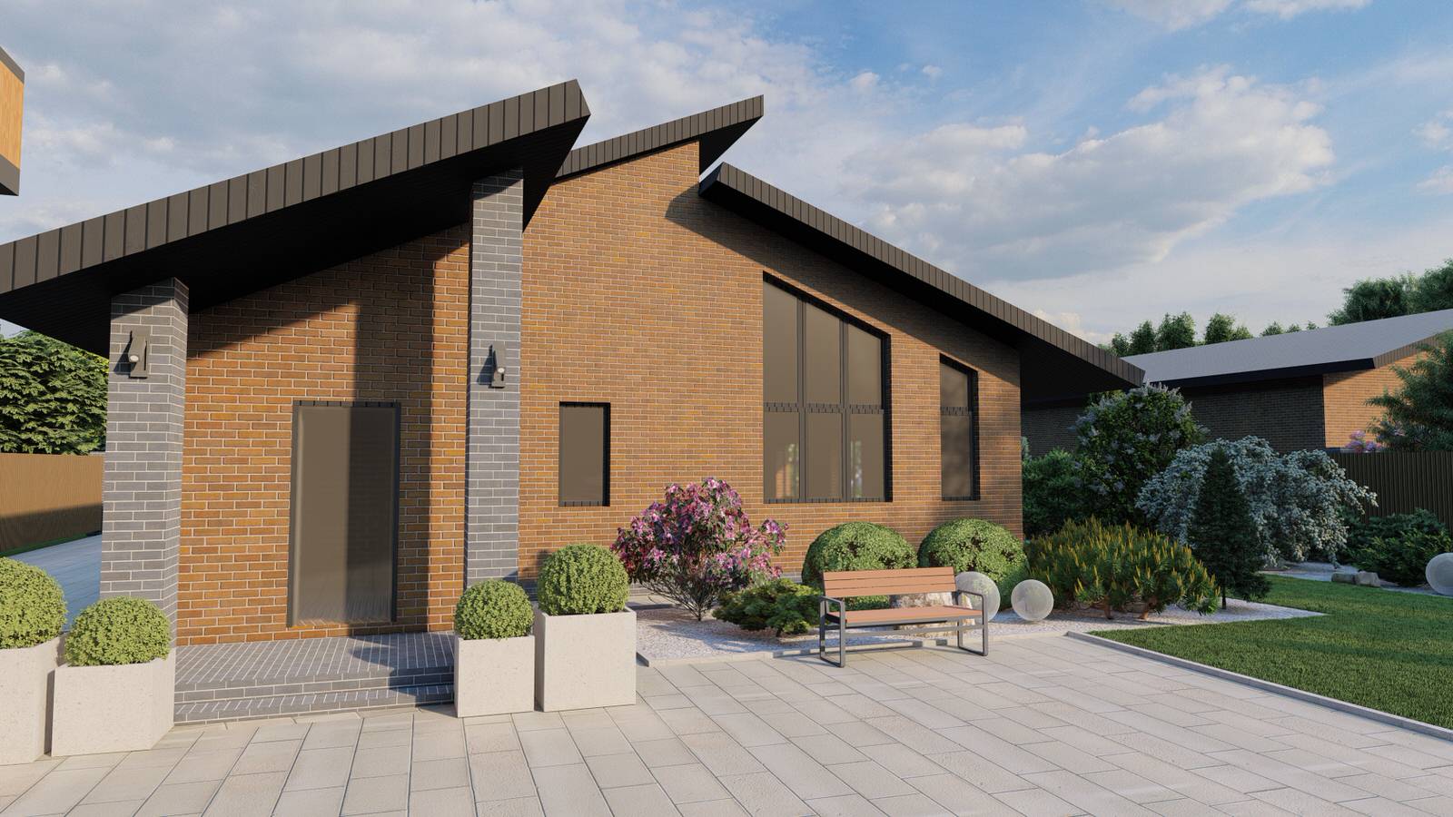 Ландшафтный дизайн 25 соток в д. Большая Ельня