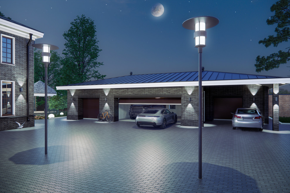 Жилой дом с гаражным комплексом