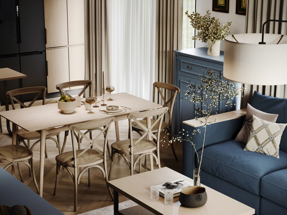 Дизайн-проект кухни-гостиной