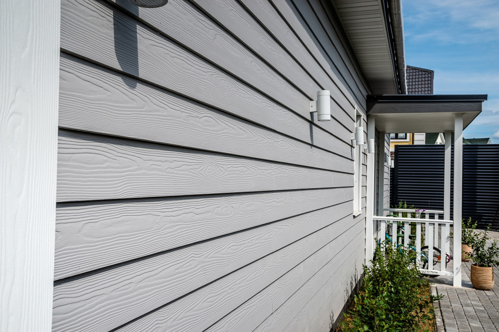 Обложка проекта: Одноэтажный серый дом