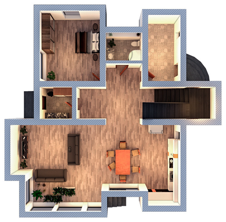 Дом в современном стиле.