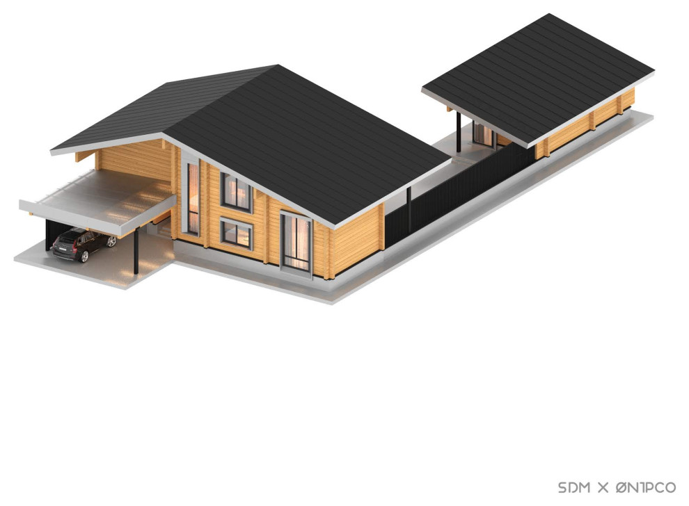 Обложка проекта: Индивидуальный проект комплекса из клеёного бруса