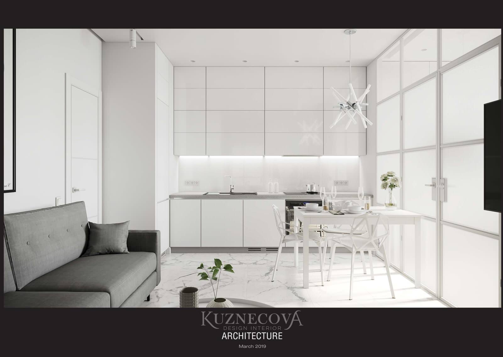 Кухня - гостиная 18.2 м²