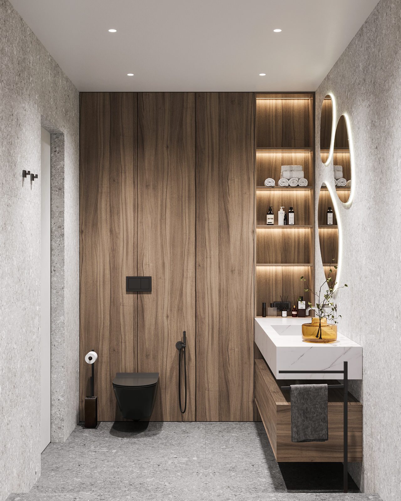 Дизайн-проект интерьера квартиры, Москва: ванная