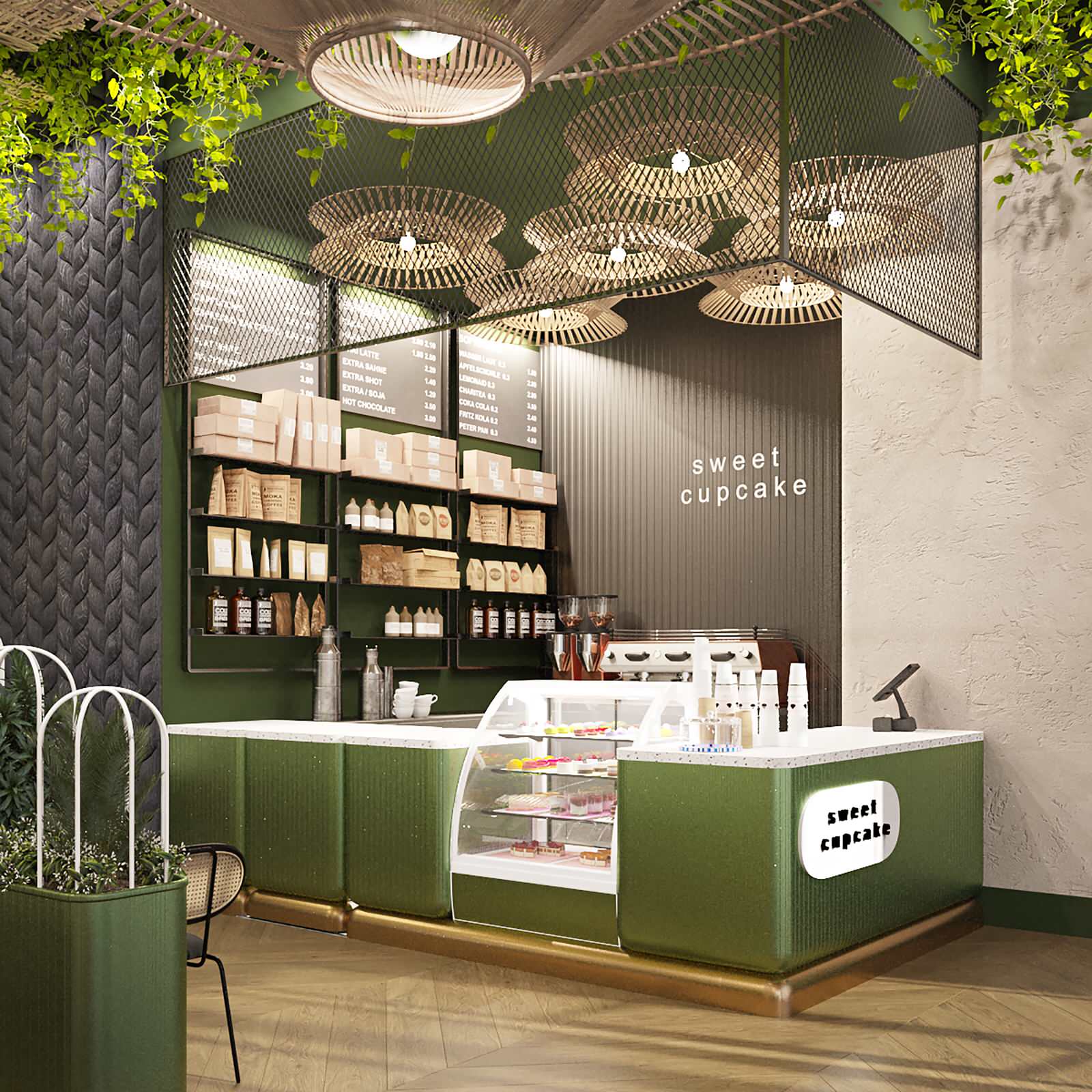 Дизайн-проект интерьера Кафе-Кондитерская