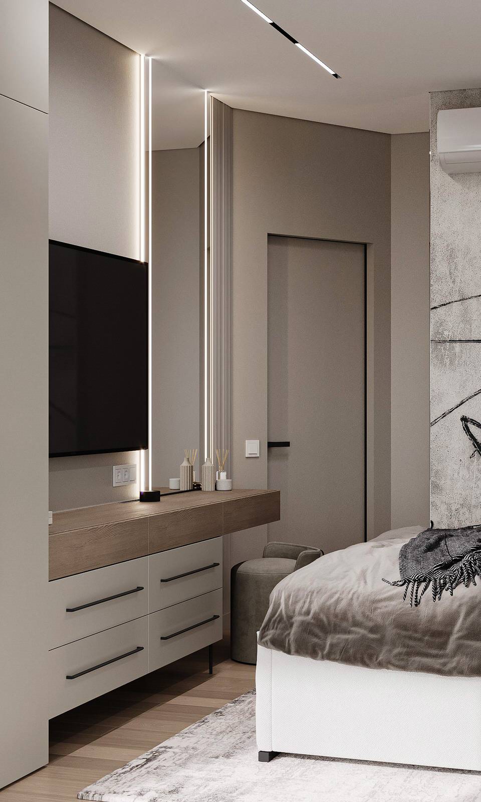 Интерьер квартиры в ЖК "Метрополия"