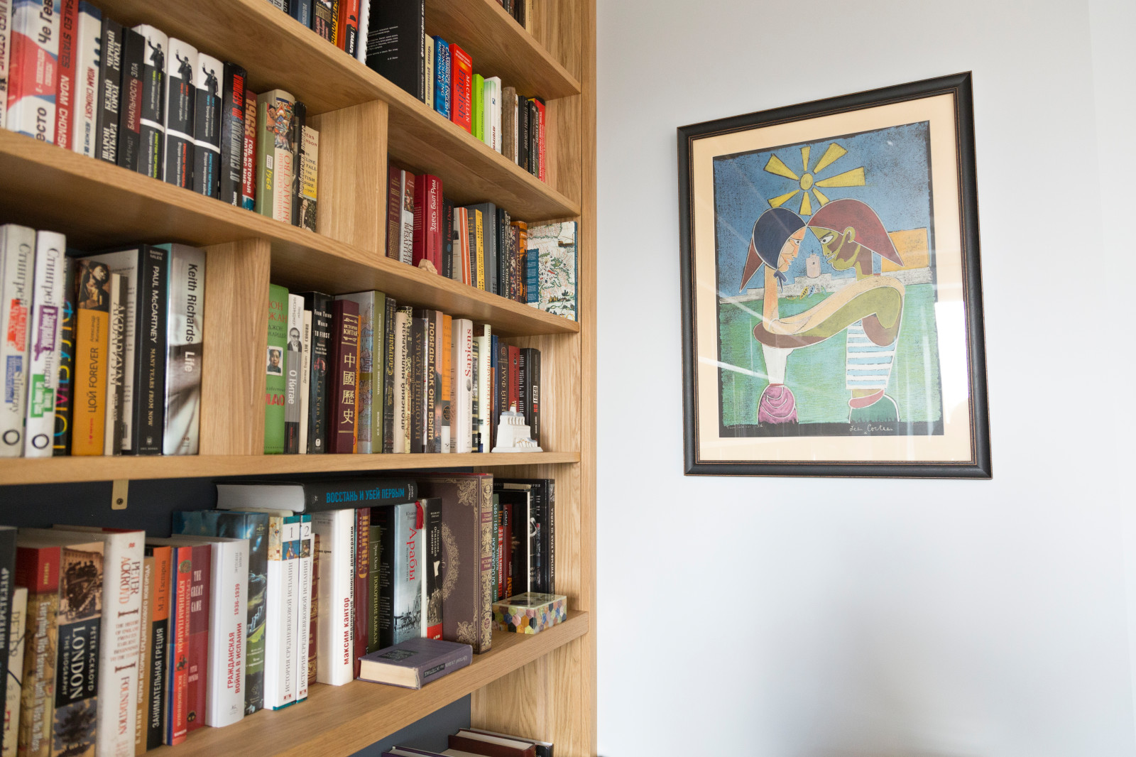 Библиотека из массива дуба в масле