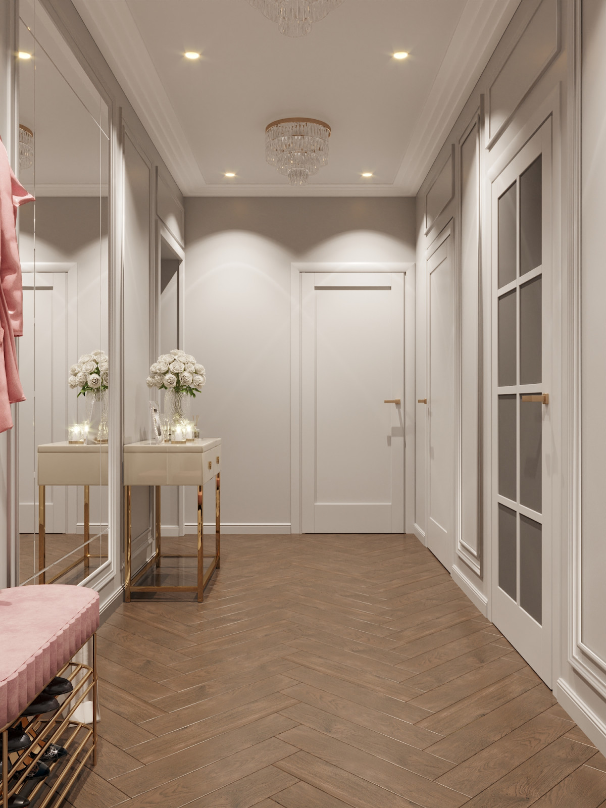 "Зазеркалье", дизайн 2комнатной квартиры 66 м2