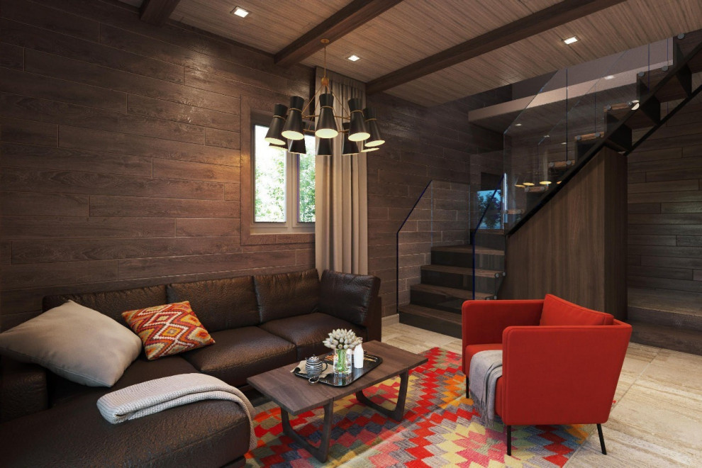 Обложка проекта: Дизайн-проект гостиной загородного дома