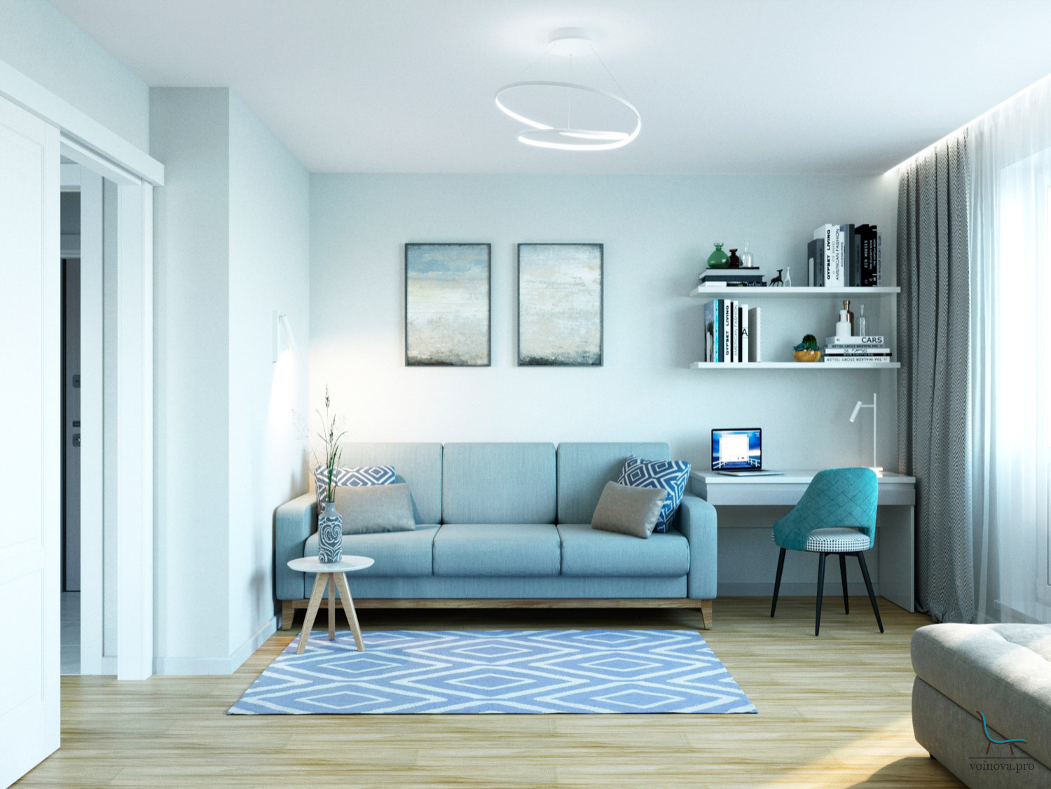 Современная квартира с оттенком Скандинавии