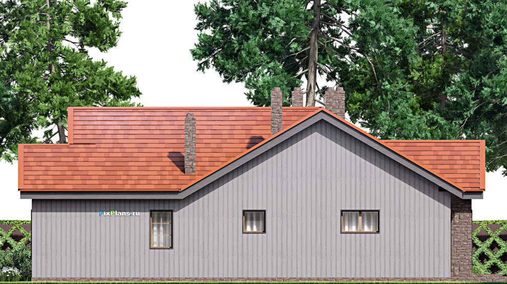 Проект одноэтажного дома 18х14м S157м2 F-16739