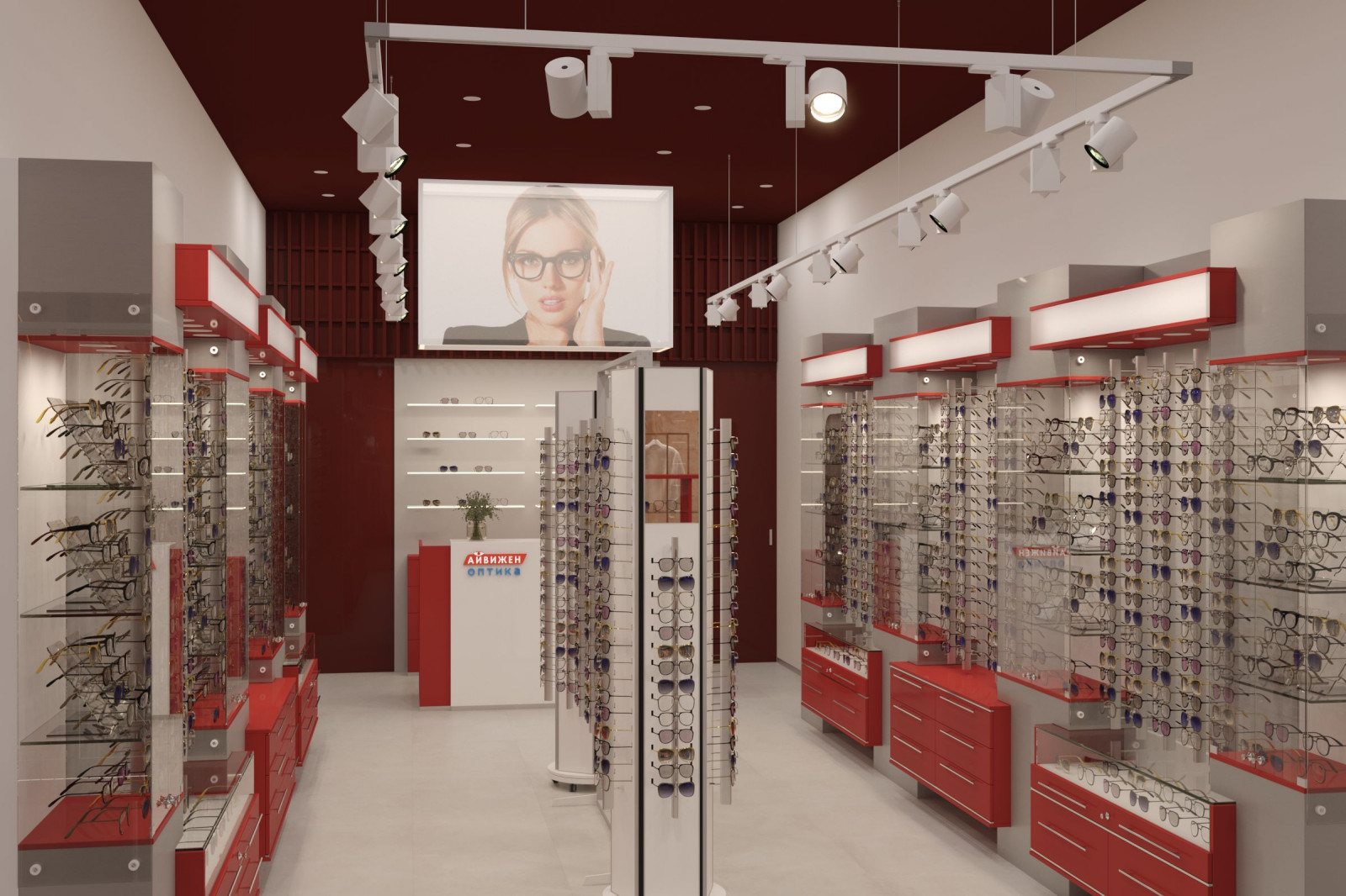 Обложка проекта: Интерьер салона оптика
