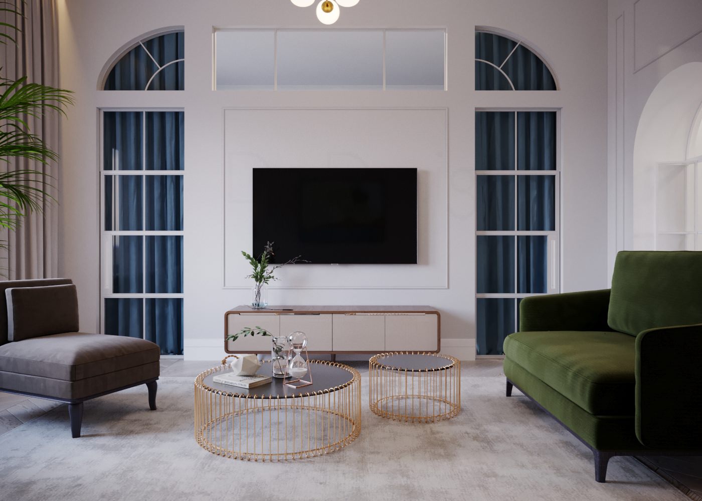 Гостиная. Дизайн-проект квартиры в Москве