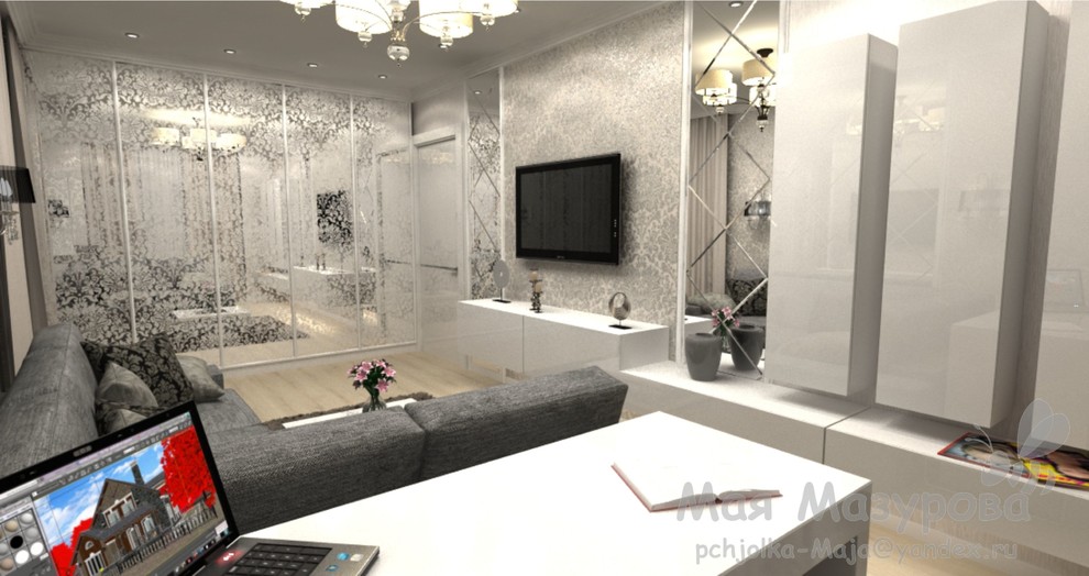 57,6 кв.м. благородной монохромности