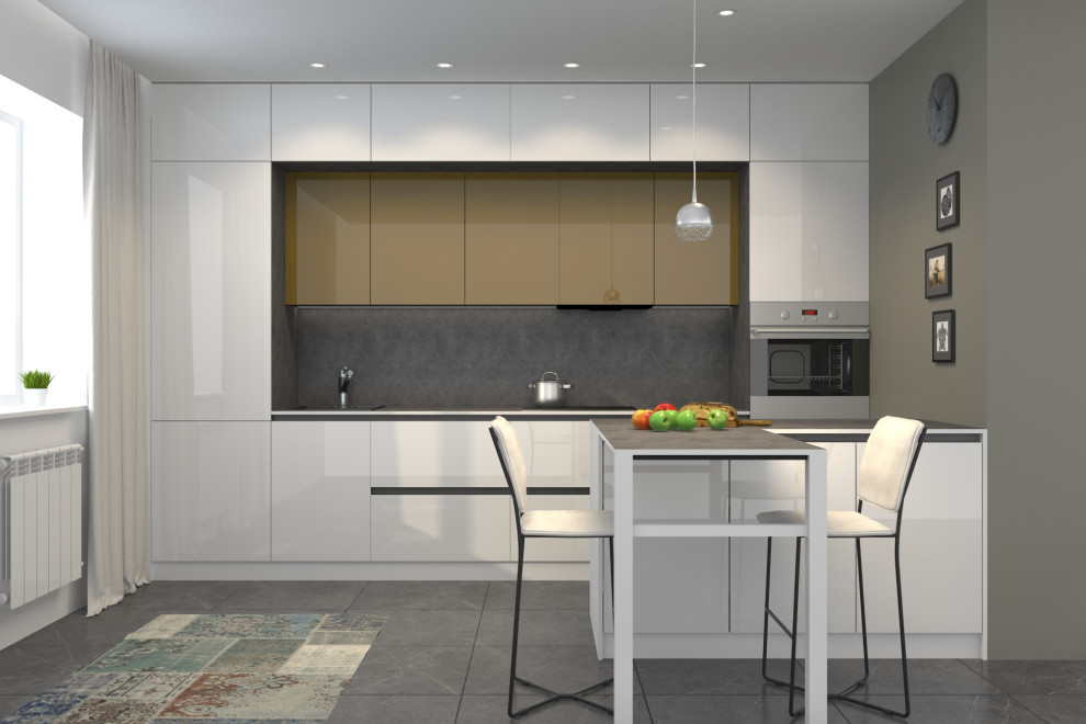 Обложка проекта: Дизайн проект кухонного гарнитура "Light"