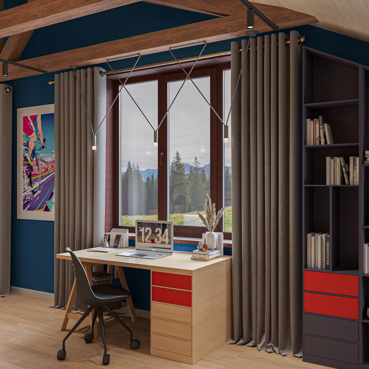 Комната подростка в частном доме