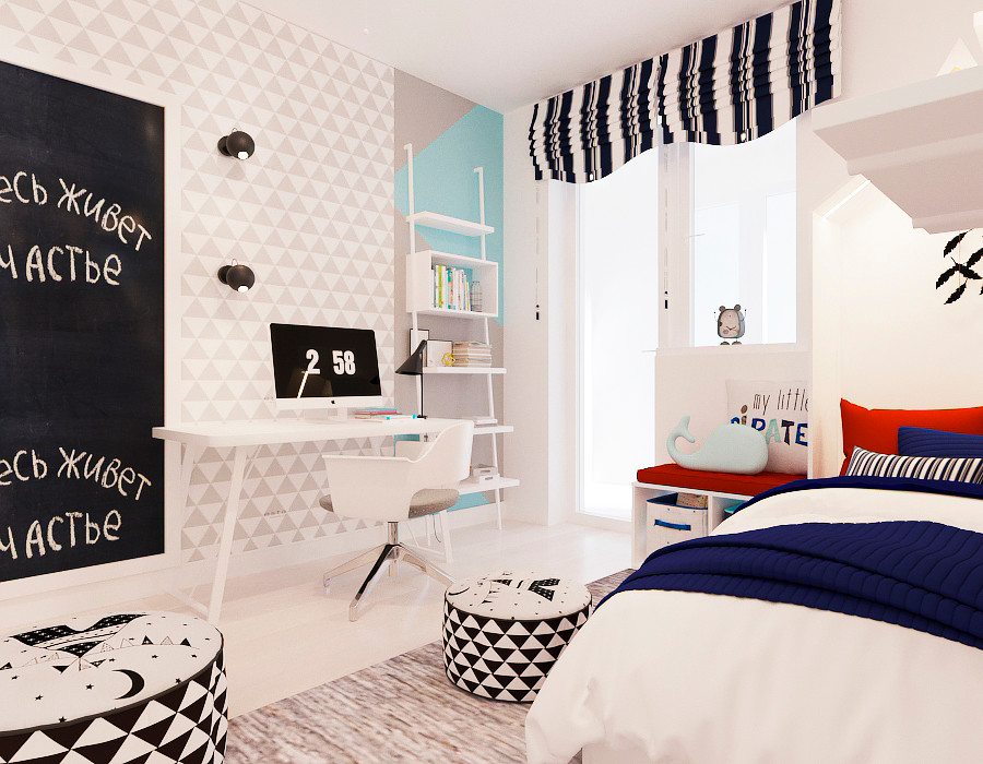 Дизайн трехкомнатной квартиры.