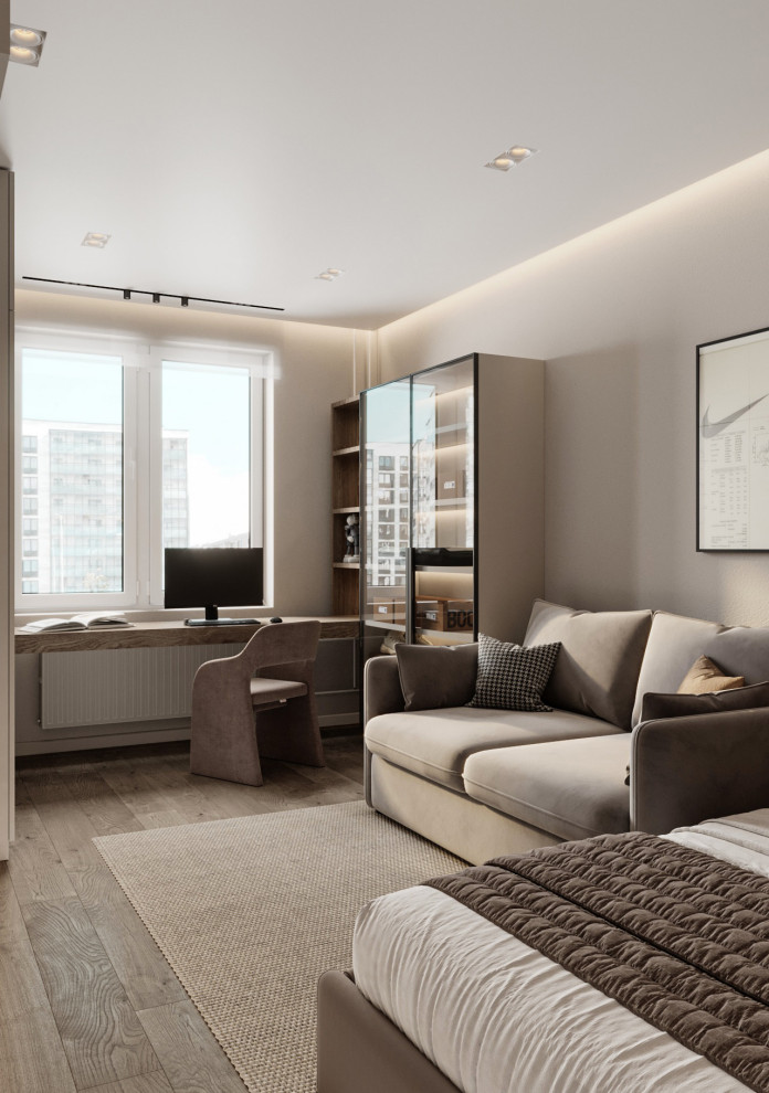 Дизайн-проект трехкомнатной квартиры 80 кв.м. Проект 2024г.