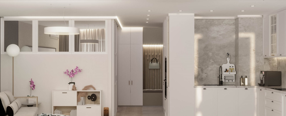 Квартира в современном стиле с теплыми тонами и уютной атмосферой