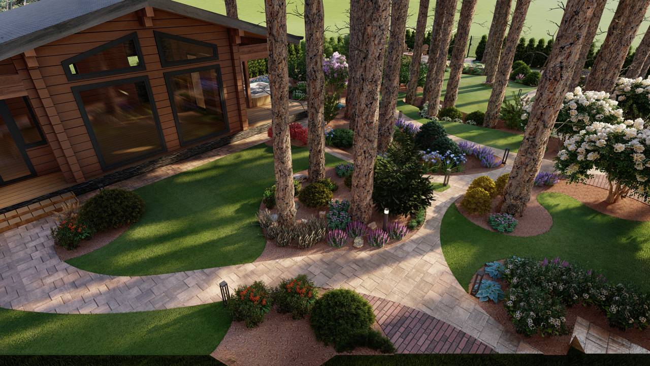 Сад в природном стиле