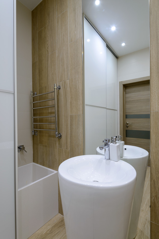 Двухъярусная квартира в стиле Экоминимализм