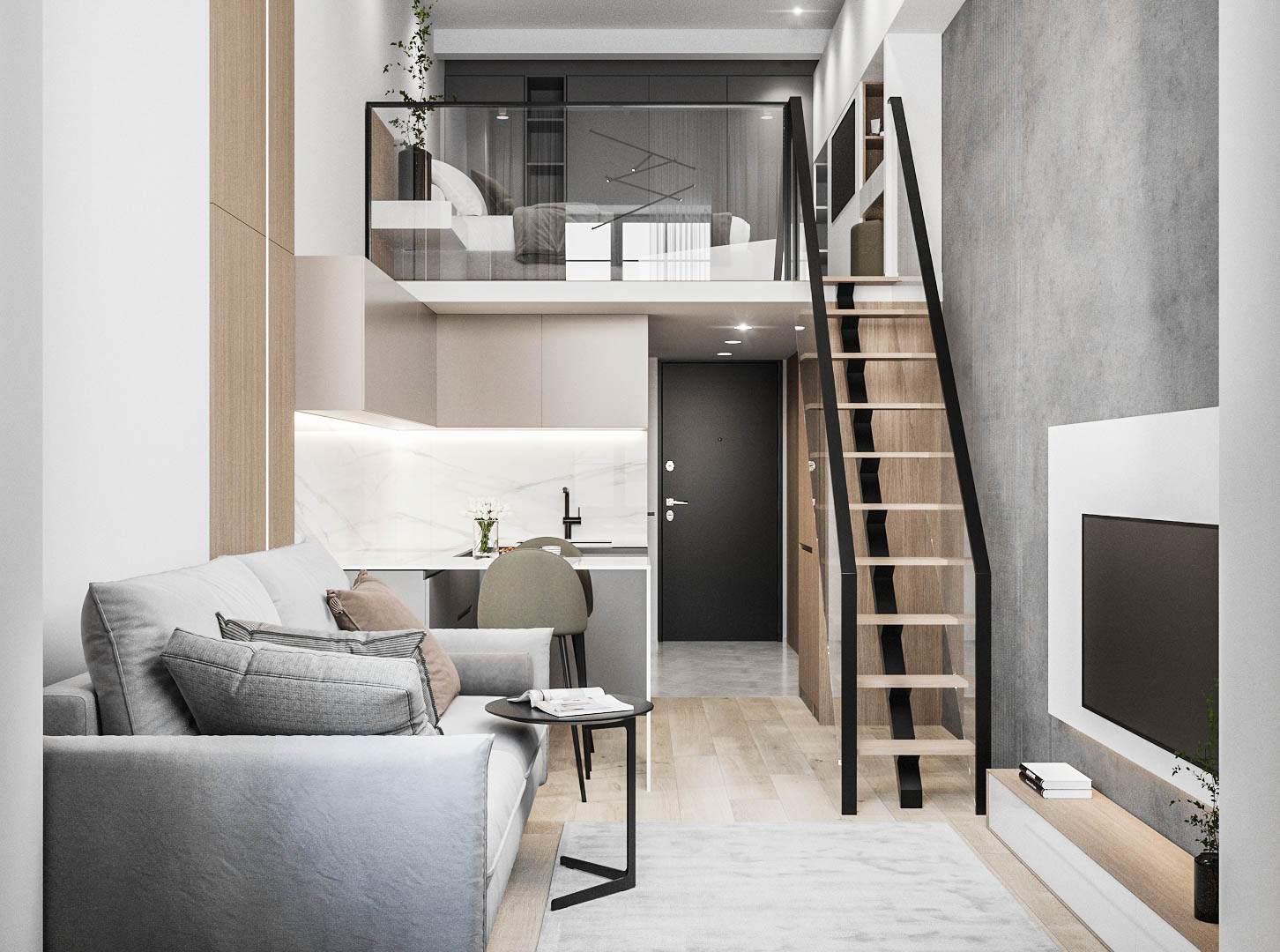 Двухуровневая квартира, Москва