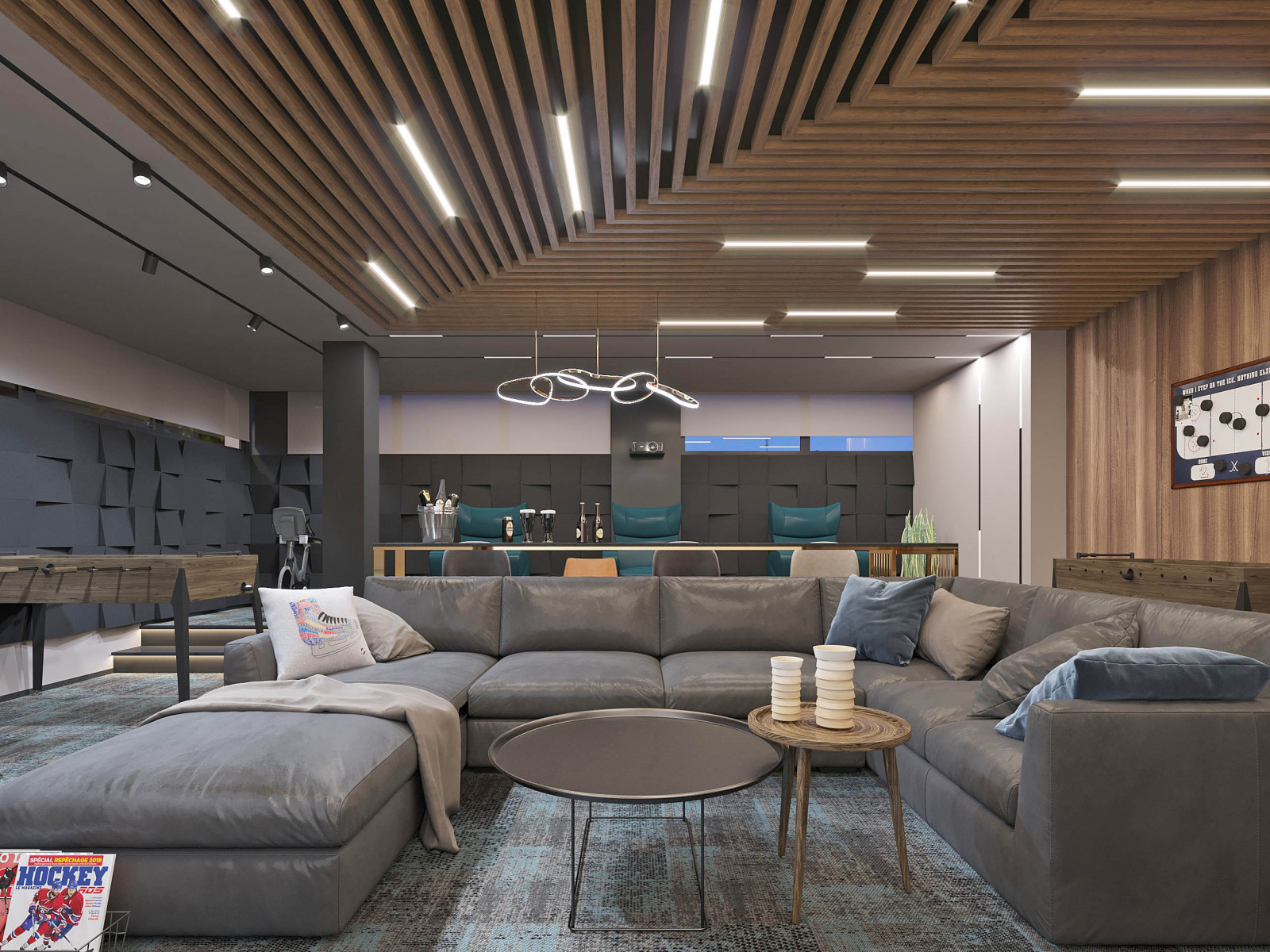 Обложка проекта: Домашний кинотеатр и спортбар для большой семьи