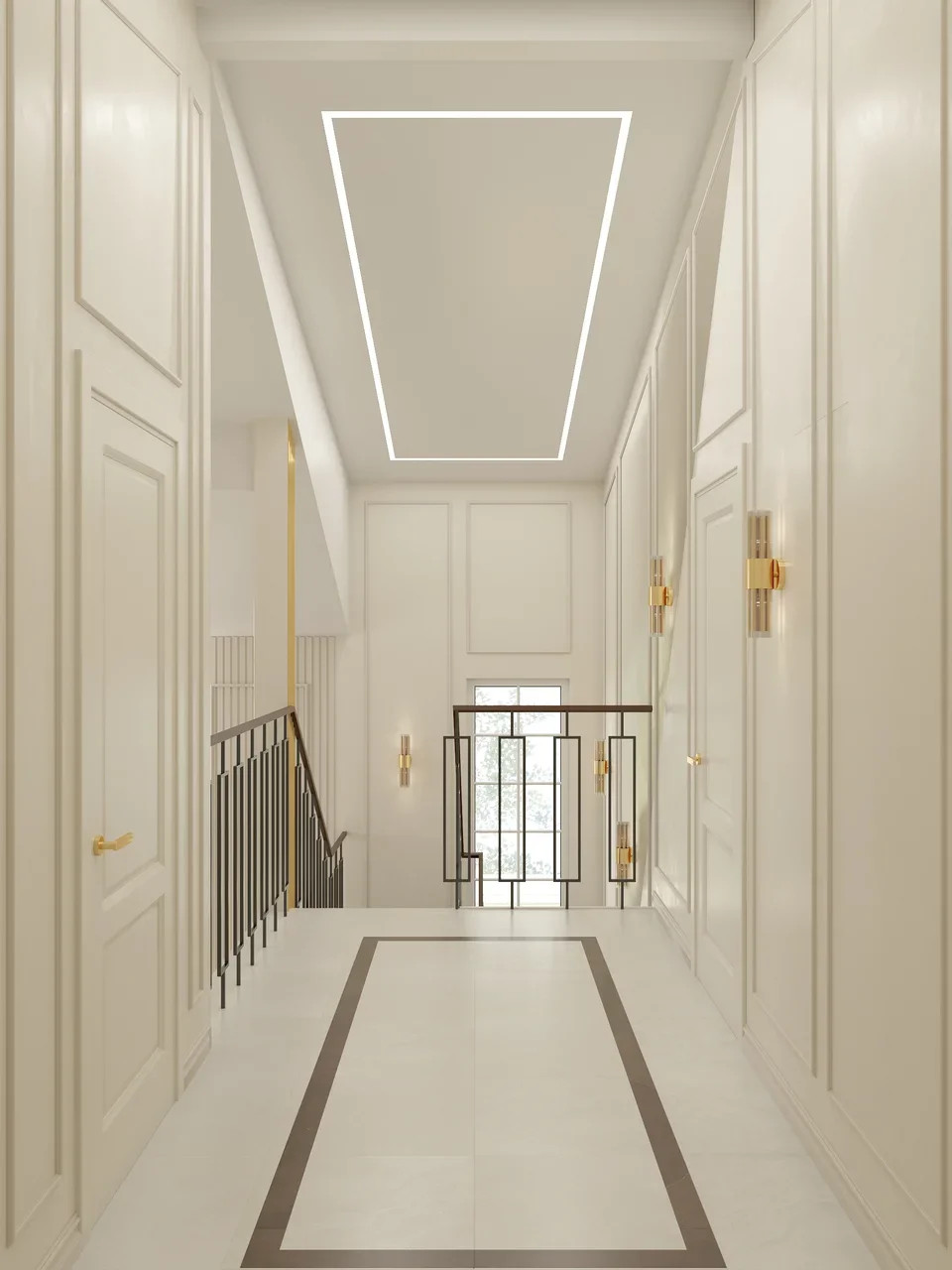 Частный дом, дизайн-проект неоклассика