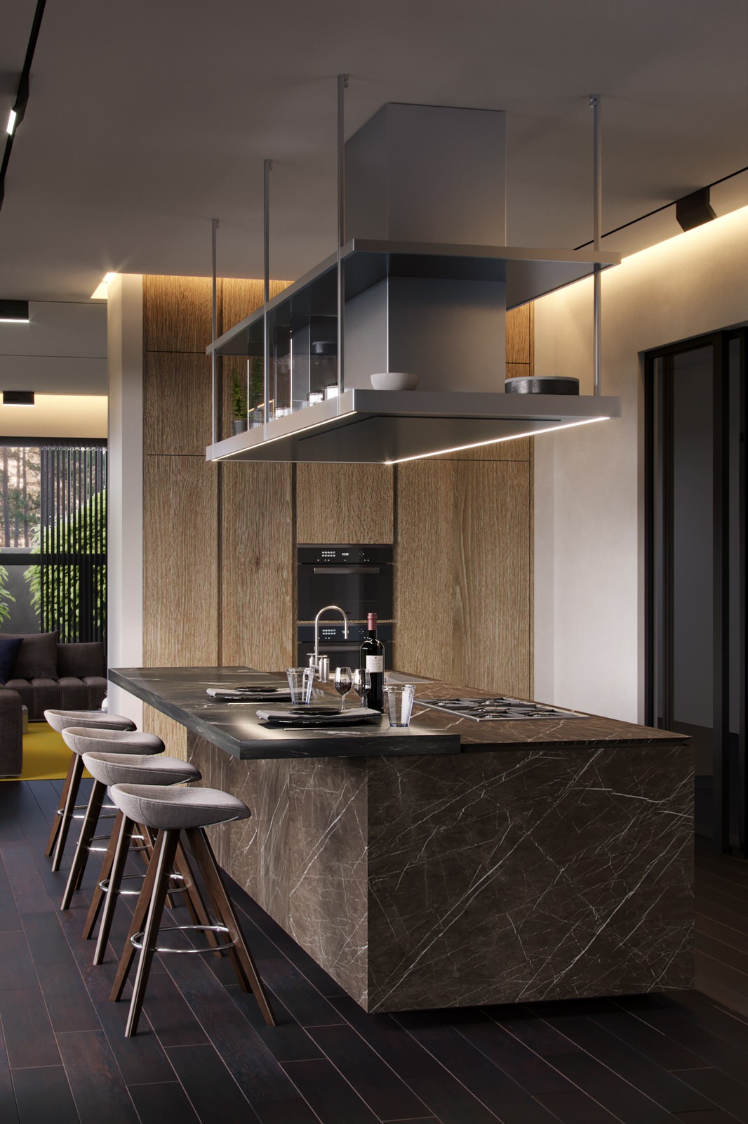 Обложка проекта: Интерьер дома возле леса