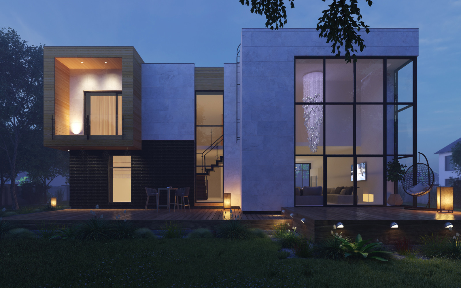 Двухэтажный жилой дом