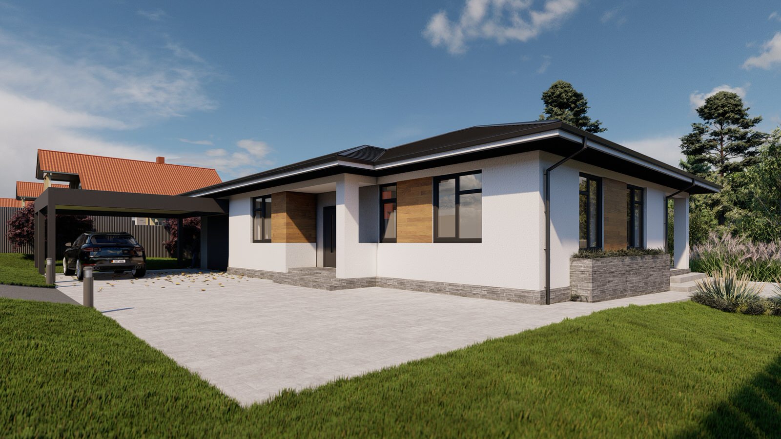 Обложка проекта: Проект дома на готовом фундаменте