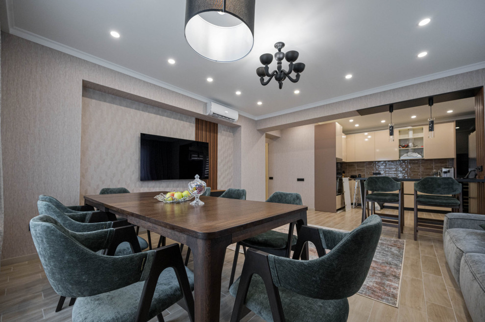 Гостиная-кухня. Визуализация & Реализация