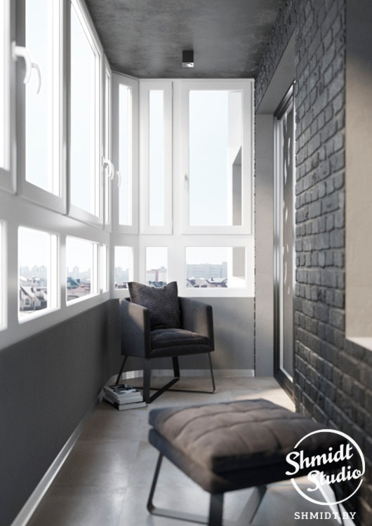 Проект интерьера "Black", Минск, 75м.кв