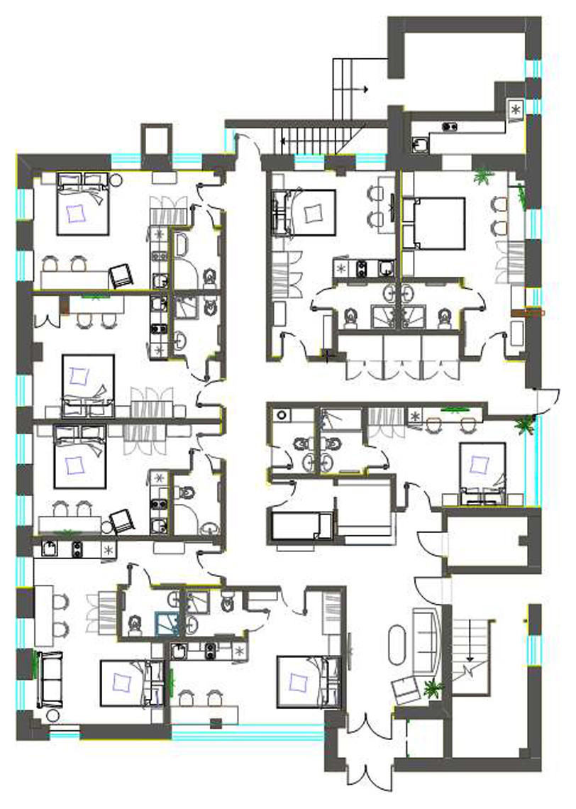 Миниотель в городе 254 кв.м.
