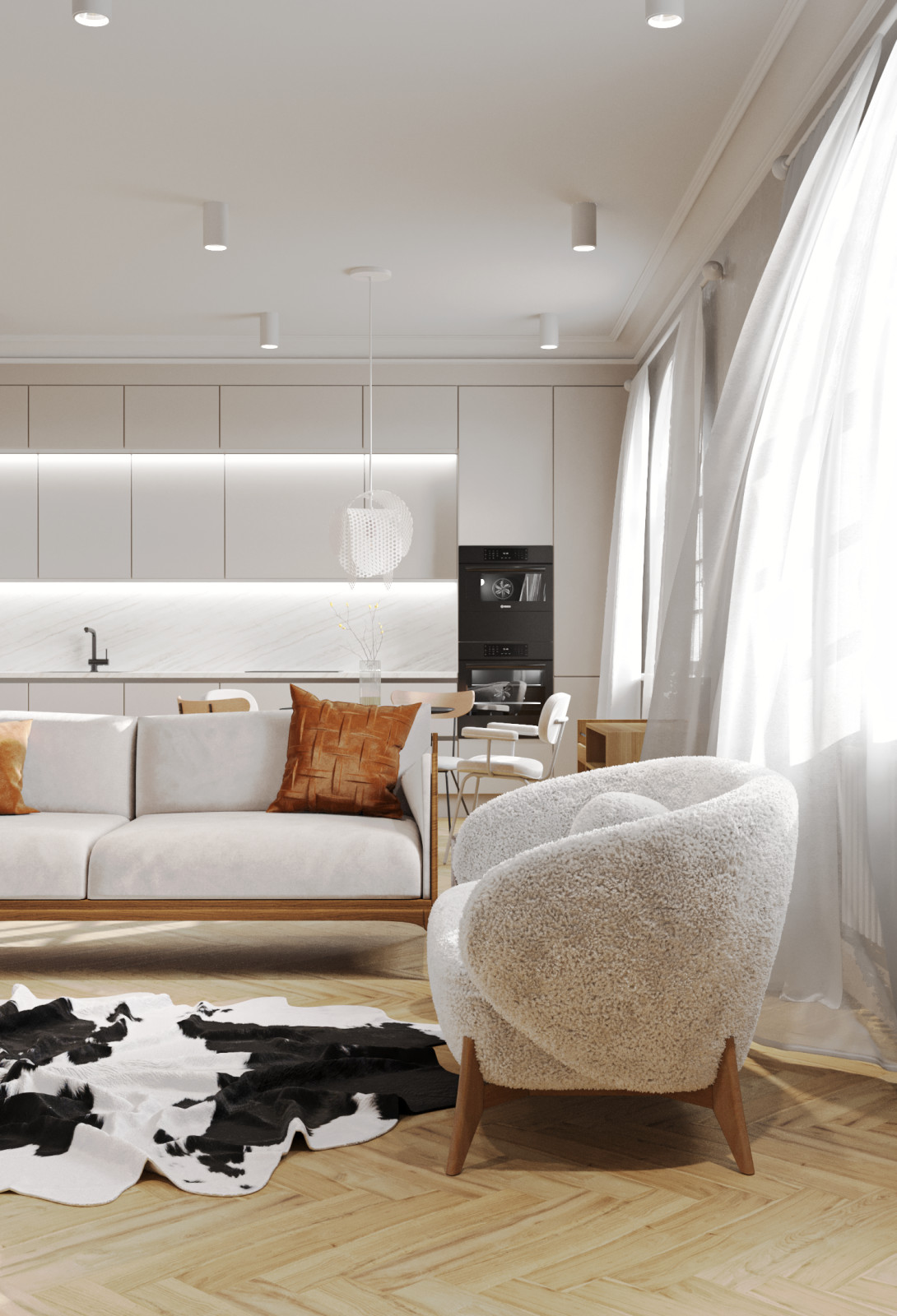 Дизайн проект однокомнатной квартиры