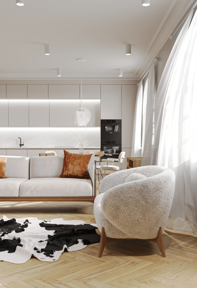 Дизайн проект однокомнатной квартиры