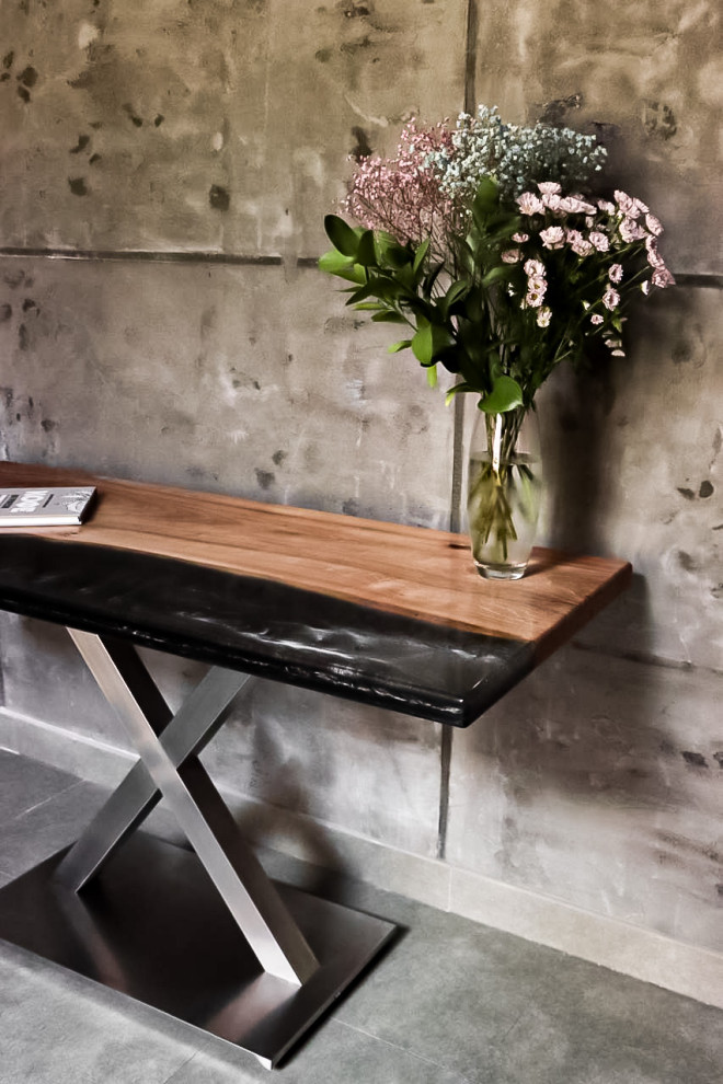 Стол-река из слэба