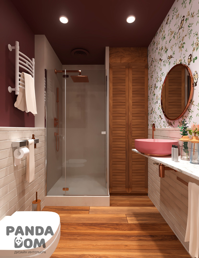 Светлая и разноцветная квартира для молодой девушки.